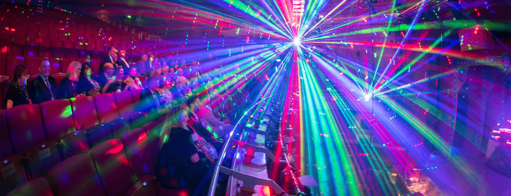 technical light display in the Theatre Royal auditorium